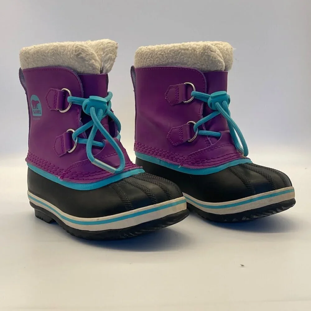 Sorel Yoot Pac Youth Waterproof Leather Winter Snow Boots – Size 12